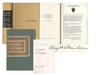 Dwight D. Eisenhower Signed D-Day Speech From Crusade in Europe in Fine Condition -- Rare Signed Speech Is Very Desirable Among Presidential & WWII Collectors