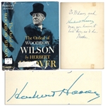 Herbert Hoover Signed The Ordeal of Woodrow Wilson
