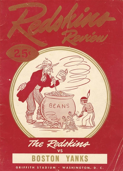 1948 Yanks vs. Redskins Program -- 26pp. of Team Information and Records