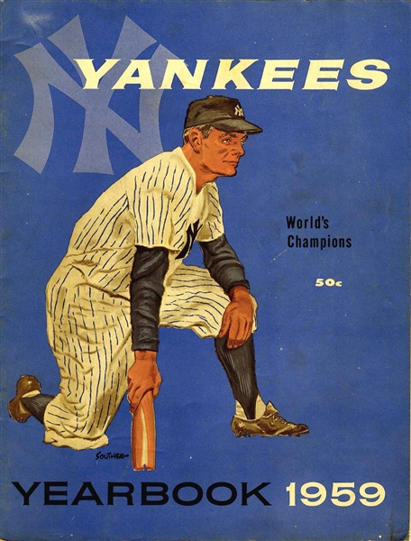 1959 ''New York Yankees Yearbook'' -- Includes Mickey Mantle and Yogi Berra
