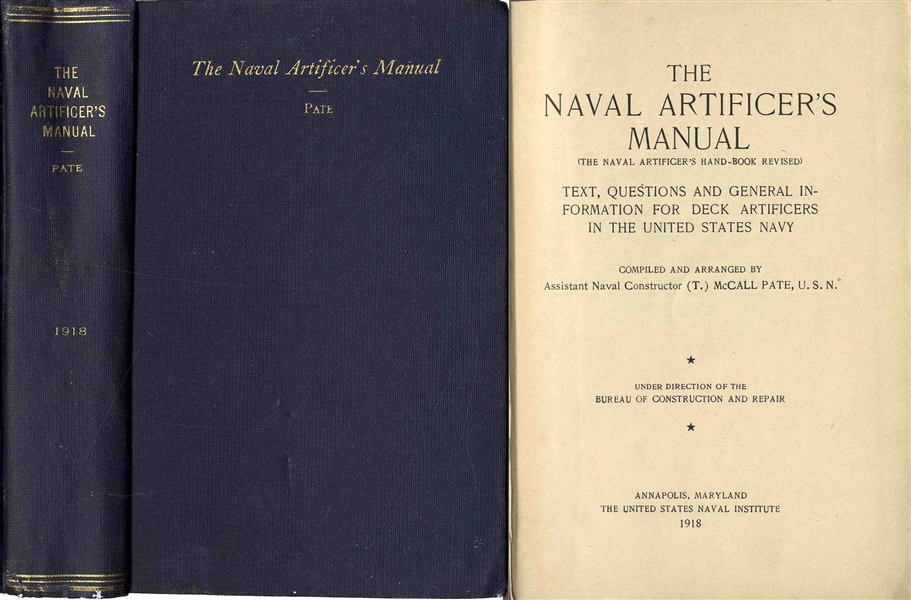 ''Naval Artificer Manual'' -- 1918