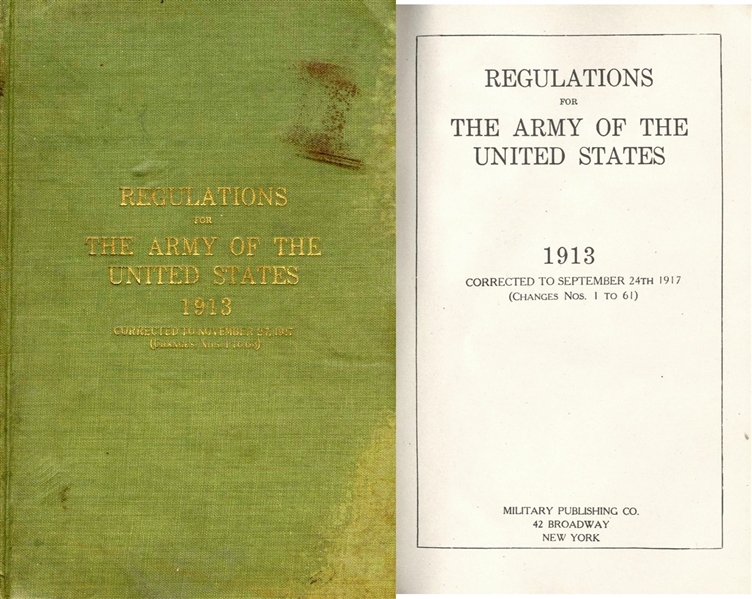 1913 Army Regulations Manual