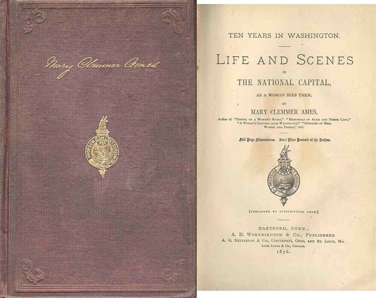 1876 Edition of ''Ten Years in Washington''