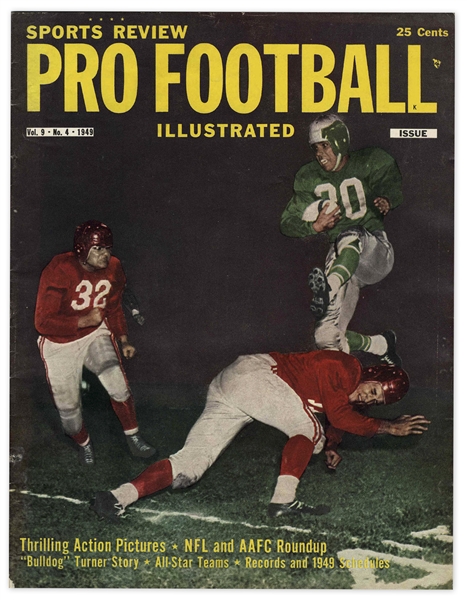 1949 Edition of ''Pro Football Illustrated'' Magazine -- Very Good Condition
