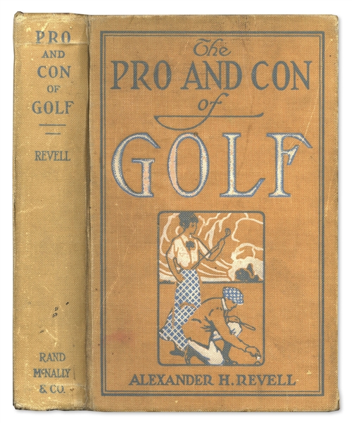 ''Pro and Con of Golf'' by Alexander Revell -- 1915 First Edition