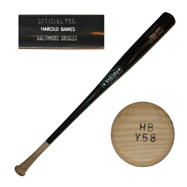 Harold Baines' Baltimore Orioles Game-Used Bat