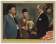 Laurel & Hardy Lobby Card -- From Nothing But Trouble