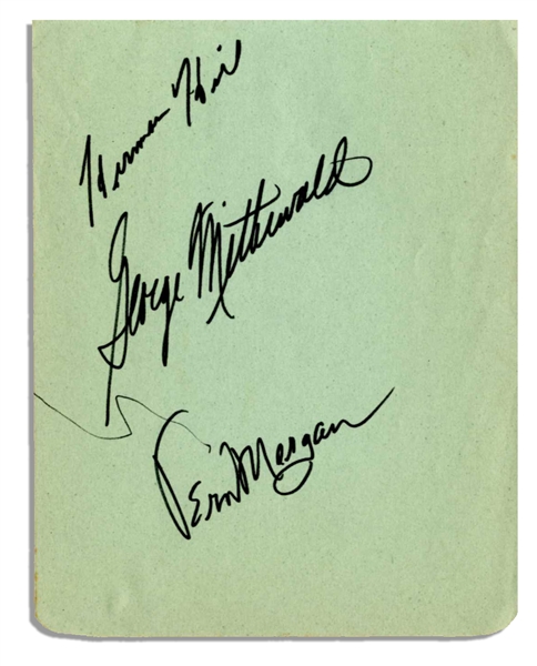 Herman Hill, Vern Morgan, & George Mitterwald Signatures