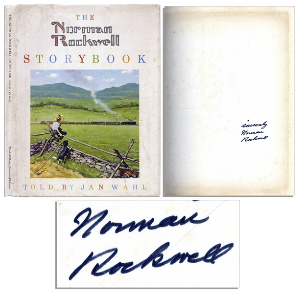 Norman Rockwell Signed First Edition of ''The Norman Rockwell Storybook'' -- 1969