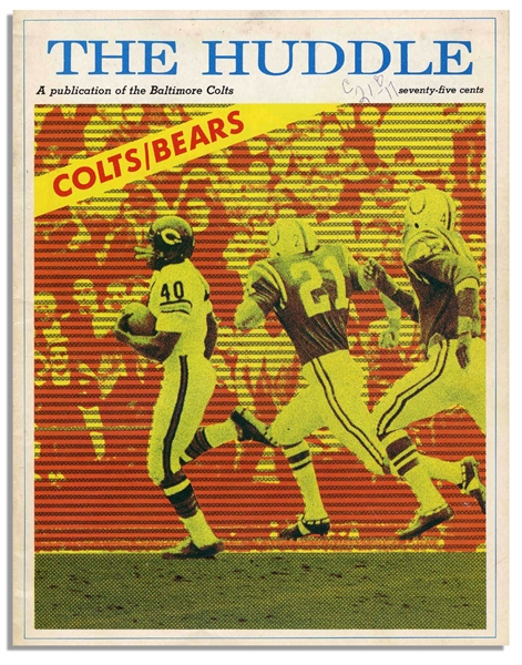 Lot of 10 NFL Programs From 1960s to 1980s -- Most Baltimore Colts Playing Variety of Teams