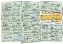 Lot of 25 Personal Checks Signed by Hollywood Starlet Mary Astor