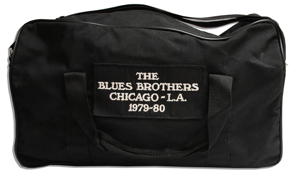 Original ''Blues Brothers'' Never Used Duffel Bag From the 1980 Tour
