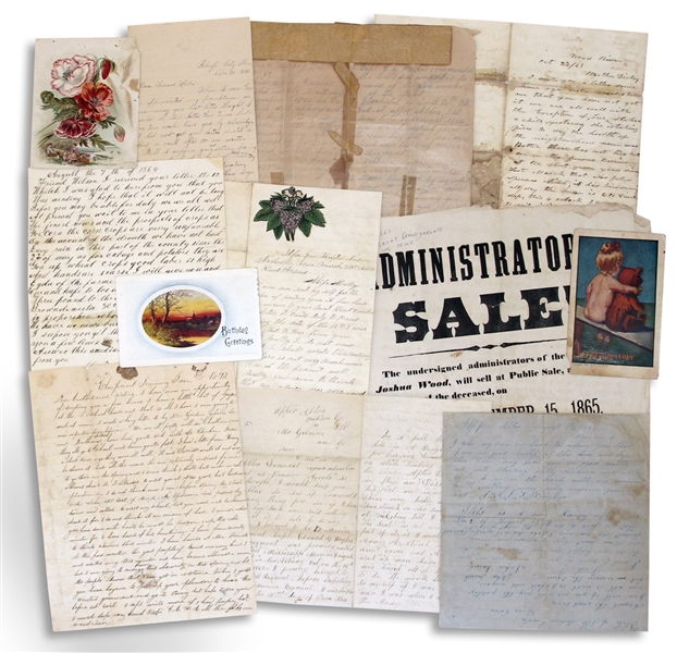 Lot of 4 Civil War Letters From Soldiers in the 80th Illinois & Mississippi Marine Brigade -- ''...We were after some Rebs...We followed them and took a few prisoners...'' -- Plus 30+ Documents