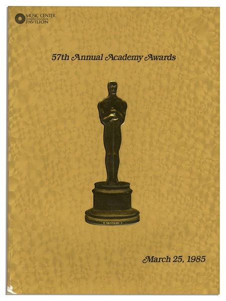 Academy Awards Program From the 57th Annual Ceremony, Held in 1985