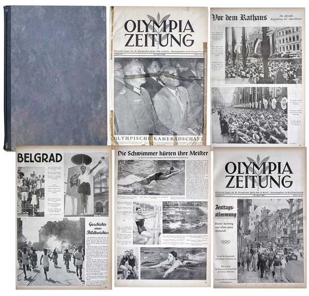 Collection of 30 Olympic Programs From the 1936 Berlin Olympics -- Bound Into 624 Page Book