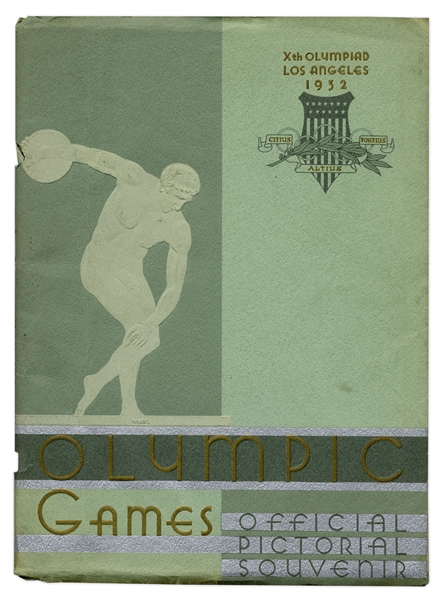 1932 Los Angeles Summer Olympics Pictorial Souvenir Book