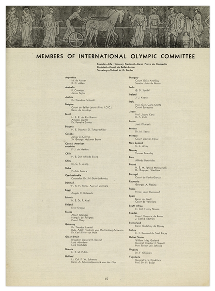 1932 Los Angeles Summer Olympics Pictorial Souvenir Book