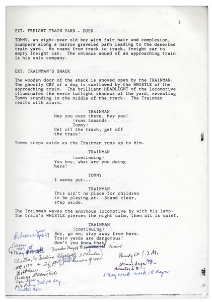 Lloyd Bridges' Personally Owned & Signed Copy of ''The Flagpole Sitter'' Script