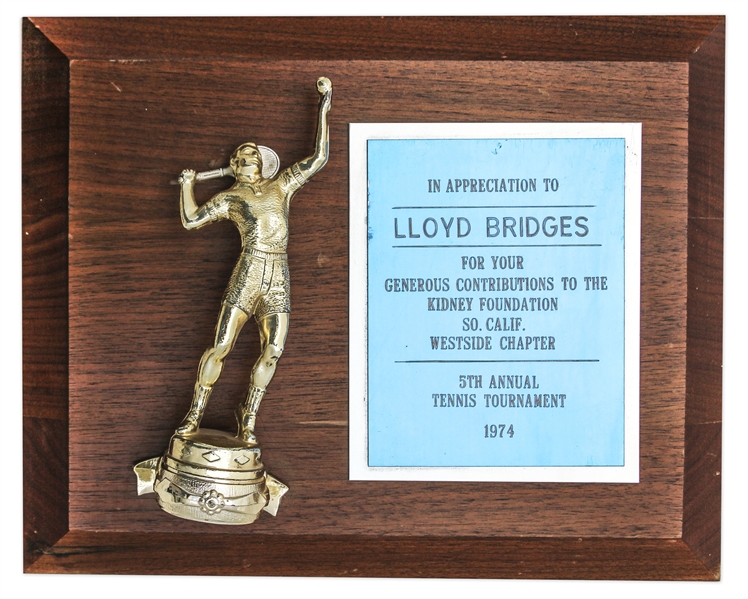 Actor Lloyd Bridges Tennis Trophy