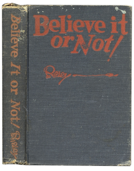 Robert Ripley Signed 1931 ''Believe it or Not!'' Book