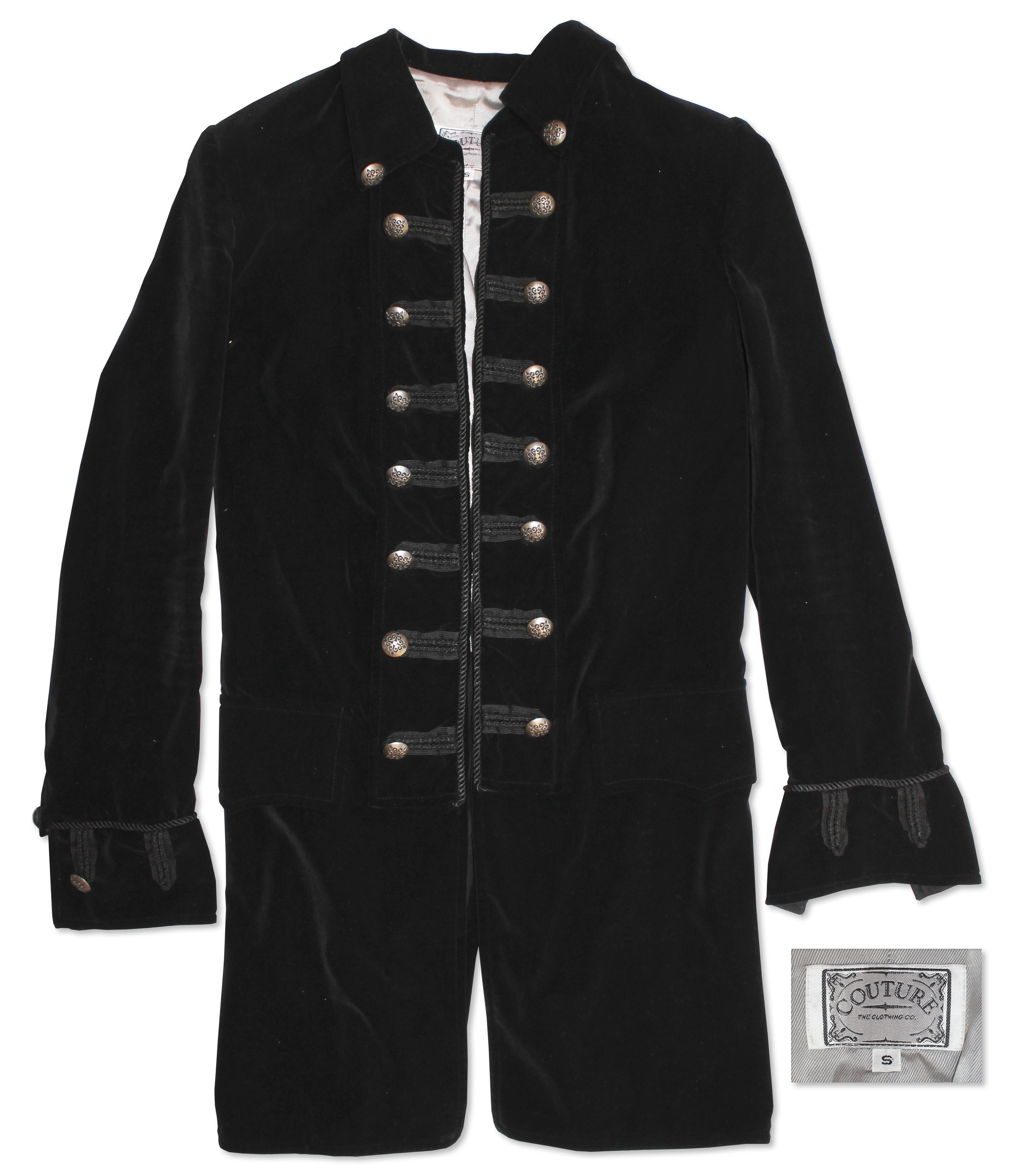 Prince Memorabilia Auction Prince Worn Velvet Military Jacket -- With LOA From Prince's Fashion Collaborator