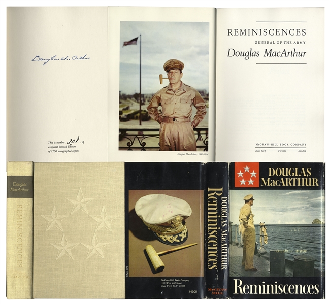 Douglas MacArthur Signed Copy of His ''Reminiscences''