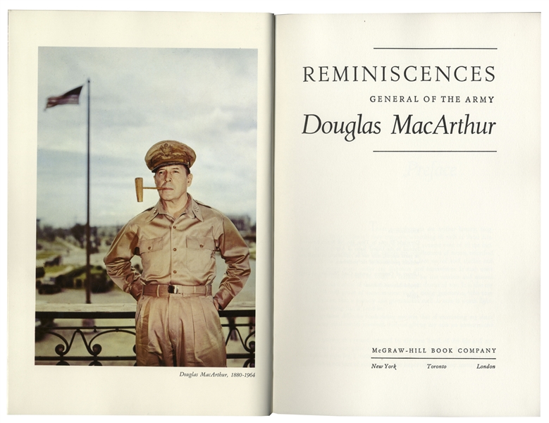 Douglas MacArthur Signed Copy of His ''Reminiscences''