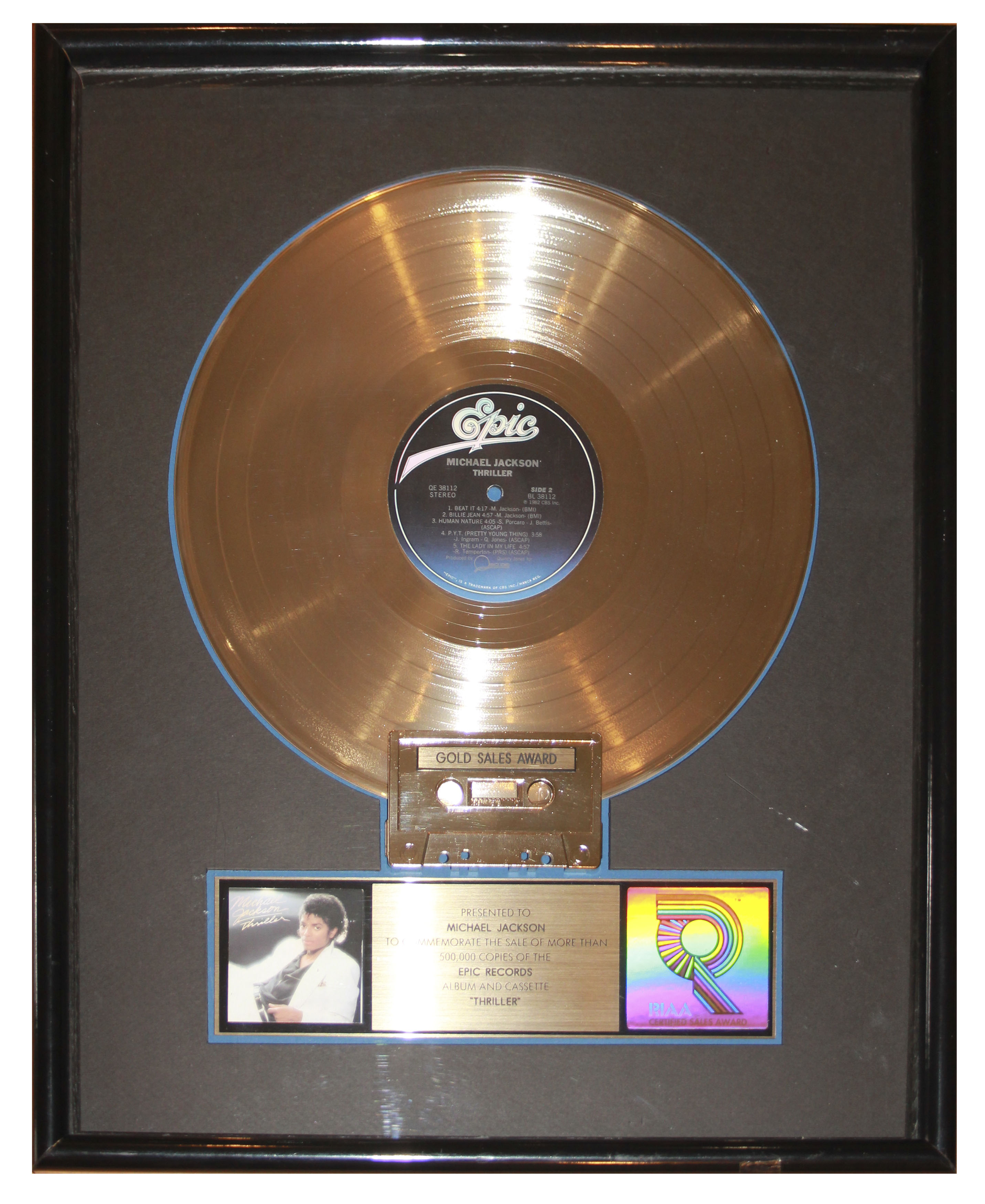 Michael Jackson "History" CD Music Award King of Pop Memorabilia Schallplatte 
