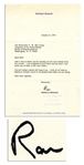 Ronald Reagan Typed Letter Signed in 1978 -- ...You are doing a great job; keep it up...
