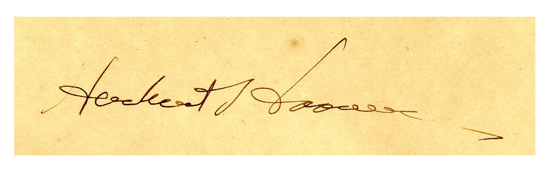 President Herbert Hoover Signed Cabinet Appointment for His Labor Secretary, William Doak -- A Very Rare Signed Presidential Cabinet Appointment
