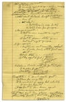 Richard Nixon Handwritten Notes From 1958 -- Likely Notes From a Speech, With Arguments on Conservatism -- ...I believe in Private rather than govt enterprise...Are you a Conservative...