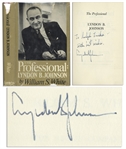 Lyndon B. Johnson Signed First Edition of The Professional