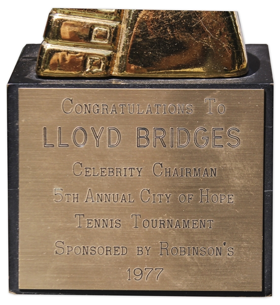 Trophy Awarded to Actor Lloyd Bridges