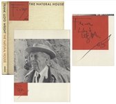 Frank Lloyd Wright Signed First Edition of The Natural House