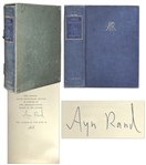 Ayn Rand Signed Atlas Shrugged -- Her Magnum Opus -- Number 317 in a Special 10th Anniversary Edition Limited to 2,000