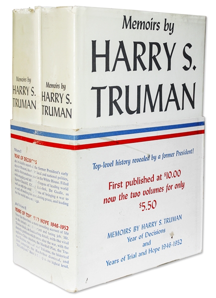 Harry Truman Signed 2 Volume Set of His ''Memoirs'' -- Each Volume Signed in Near Fine Condition