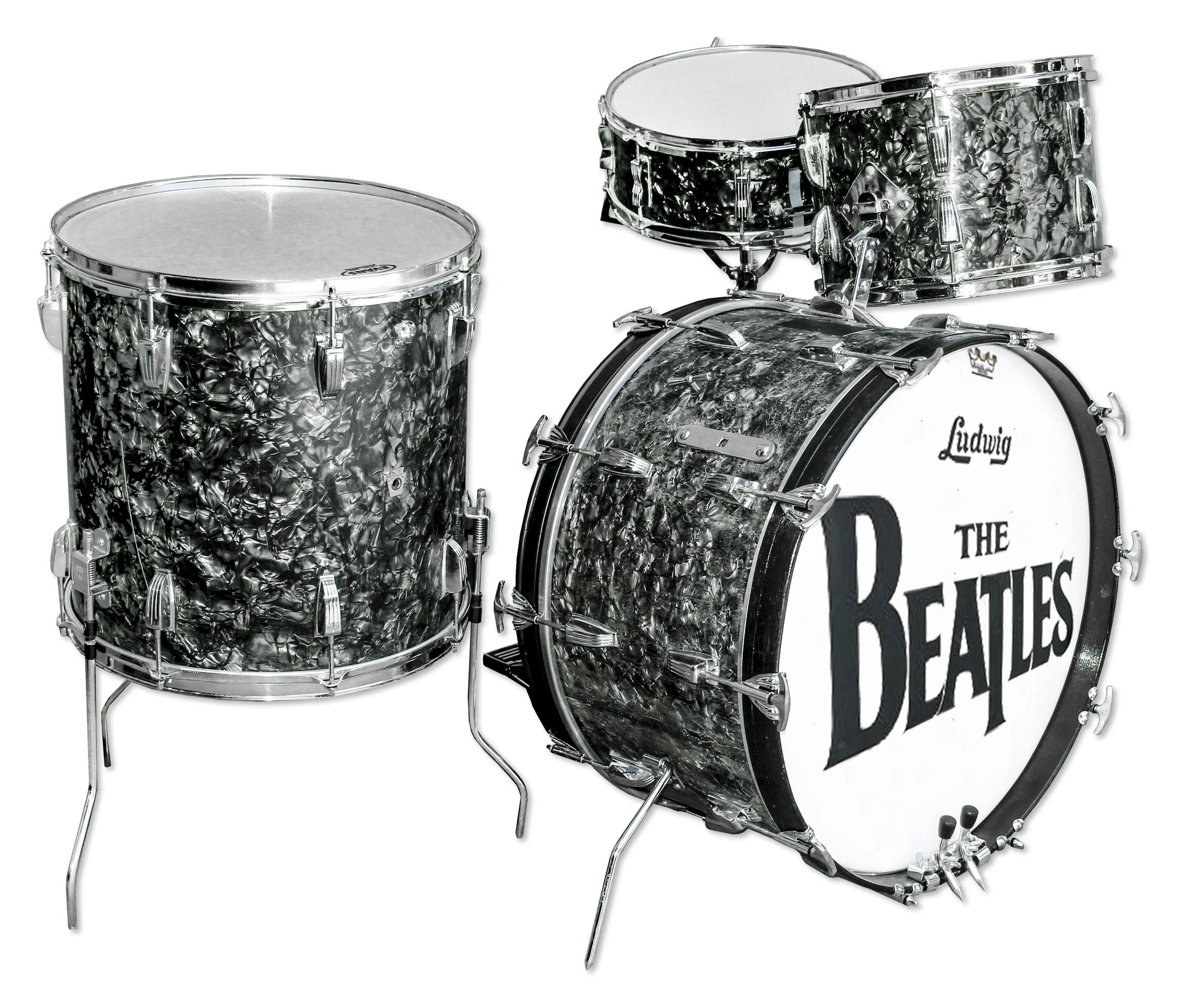 Beatles memorabilia Drum Kit Used to Record The Beatles' Very First Single ''Love Me Do'', on Their Debut Album ''Please Please Me'' -- Also Used on ''P.S. I Love You''