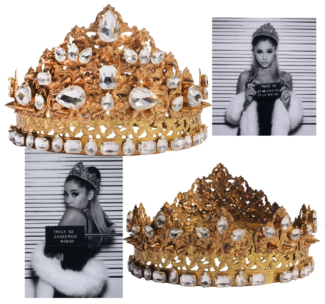 Ariana Grande Crown Worn for Dangerous Woman Promo Campaign -- With LOA From the Designer