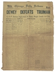 Dewey Defeats Truman Newspaper -- The Most Famous Newspaper Mistake of All Time