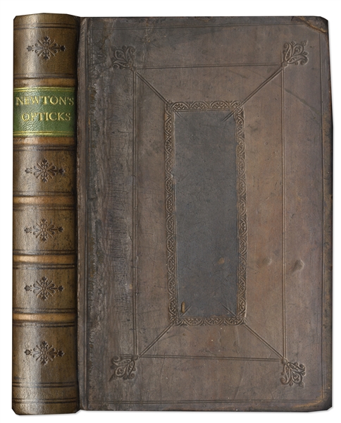 Isaac Newton 1721 Edition of His Highly Influential ''Opticks'' -- The Last Edition Published in Newton's Lifetime