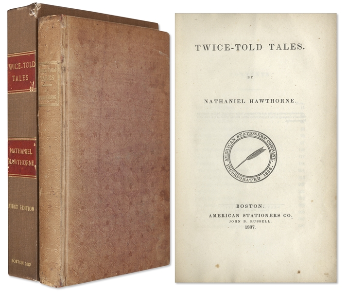 First Edition of Nathaniel Hawthorne's ''Twice-Told Tales'' -- One of Only 1,000 Printed, in Scarce Original Binding