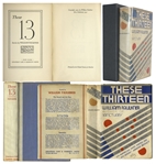 William Faulkner First Edition, First Printing of These Thirteen -- In First Printing Dust Jacket