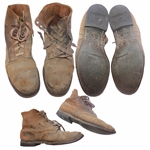 John Bradleys Personally Owned U.S. Marines-Issued Combat Boots -- Used at Iwo Jima -- From John Bradleys Estate