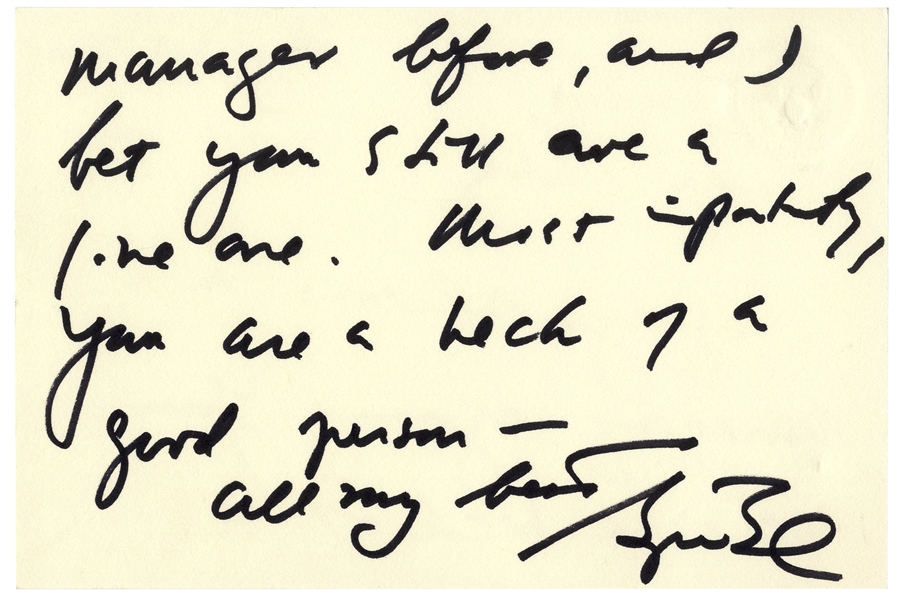 George W. Bush Autograph Letter Signed as President -- ''...I bet you still are a live one...''
