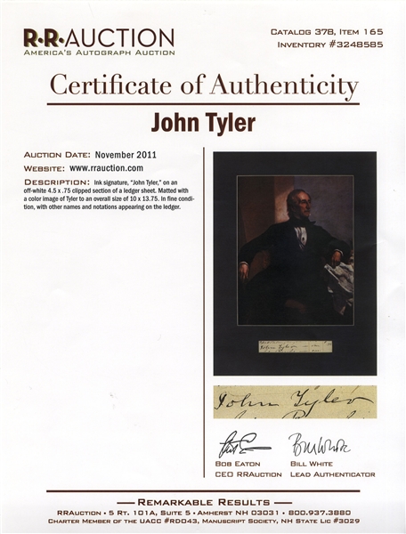 John Tyler Signature