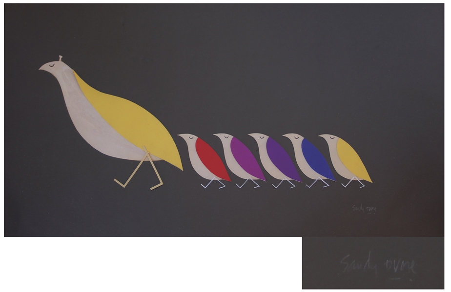 ''The Partridge Family'' Animated Title Artwork by Legendary Artist Sandy Dvore -- First Time at Auction