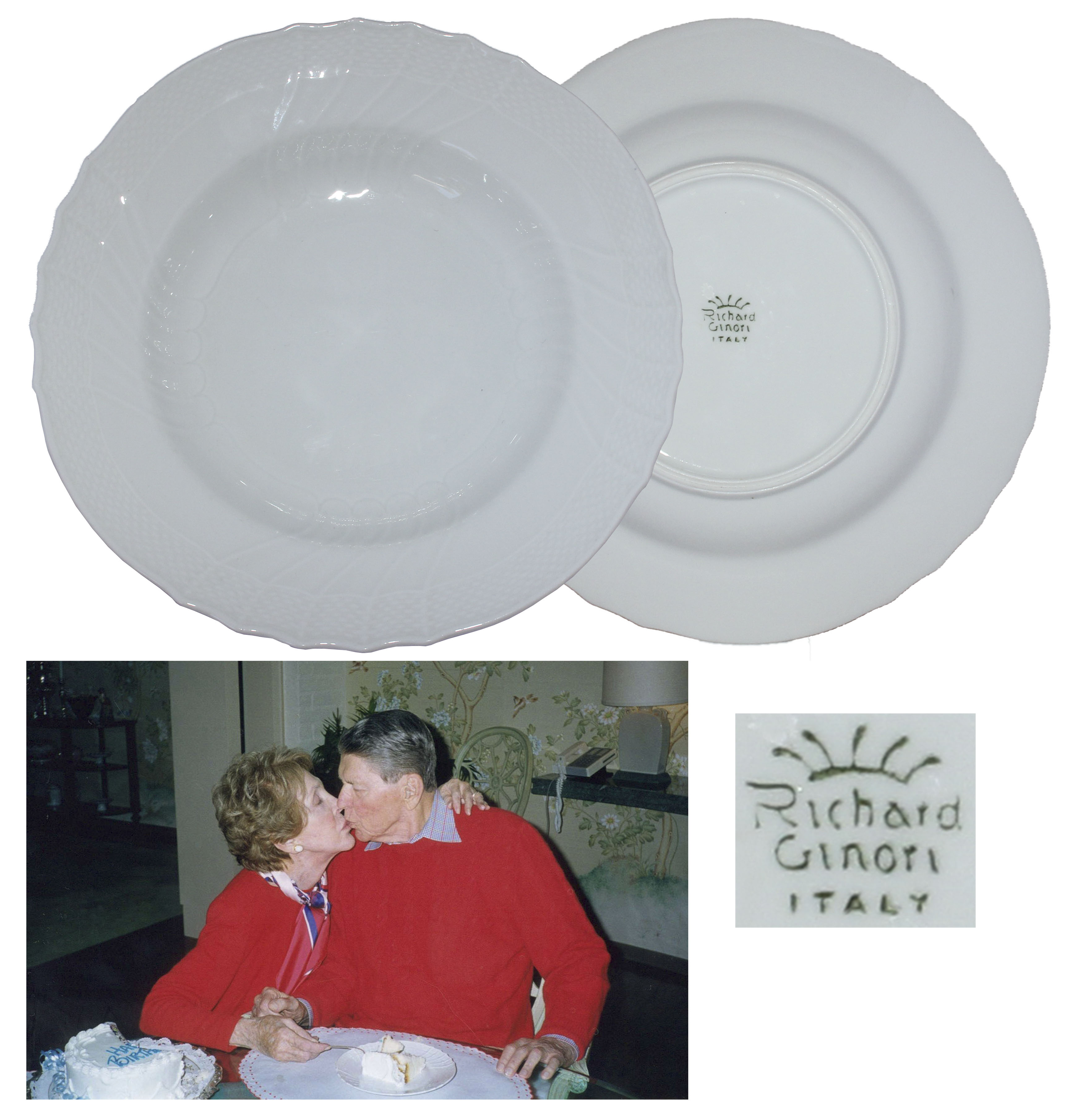 Ronald Reagan Memorabilia Auction Ronald & Nancy Reagan Personally Owned & Used Soup Bowl