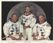 Apollo 11 Crew-Signed 10 x 8 Photo -- Uninscribed & Near Fine -- With Zarelli COA