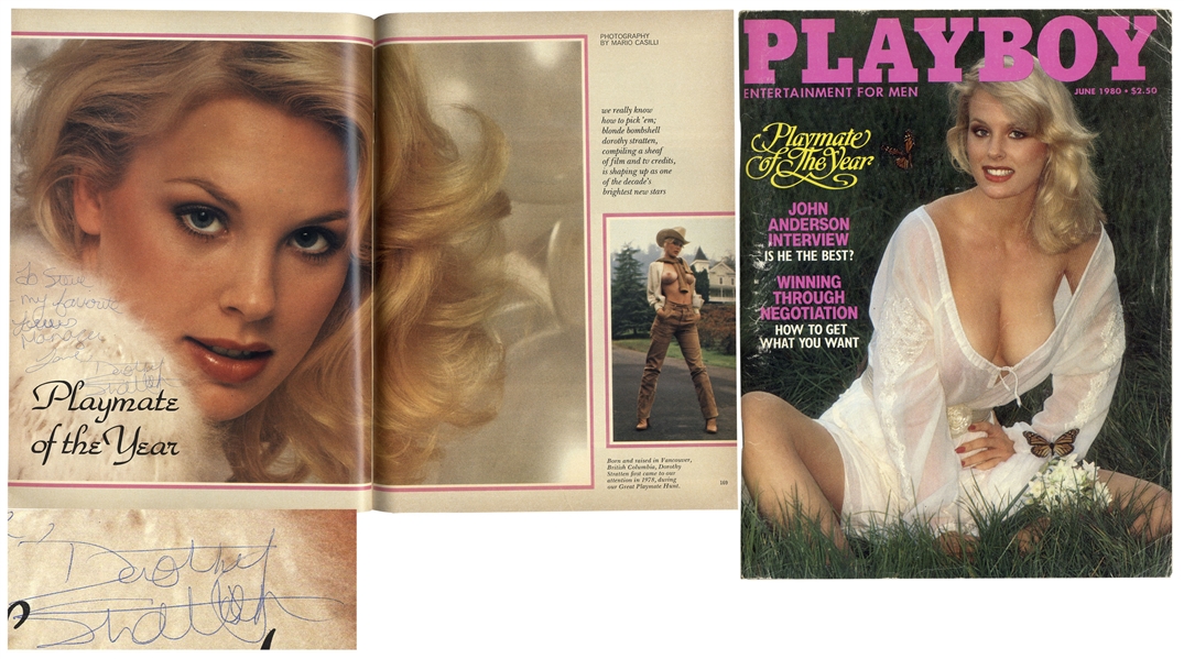 Dorothy Stratten Signed ''Playboy'' June 1980 Issue Featuring Stratten as ''Playmate of the Year''