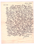 Sigmund Freud Autograph Letter Signed on Dreams & How Long They Last -- "…the question of the real duration of dreams…which I have described as at present unsettled…"